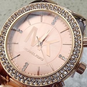 NWOT Rose gold stainless steel micheal kors watch